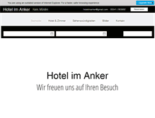 Tablet Screenshot of hotel-im-anker.de